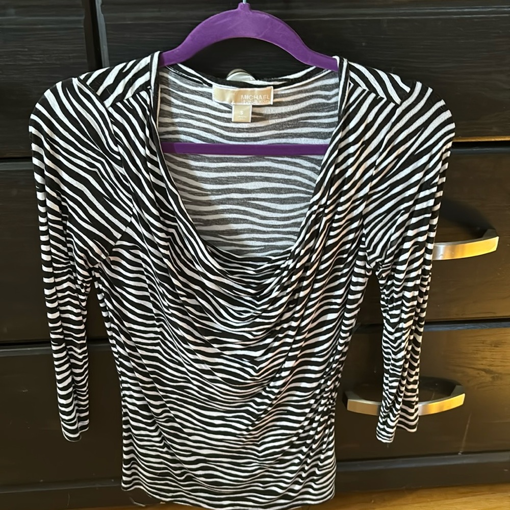 Zebra pattern top